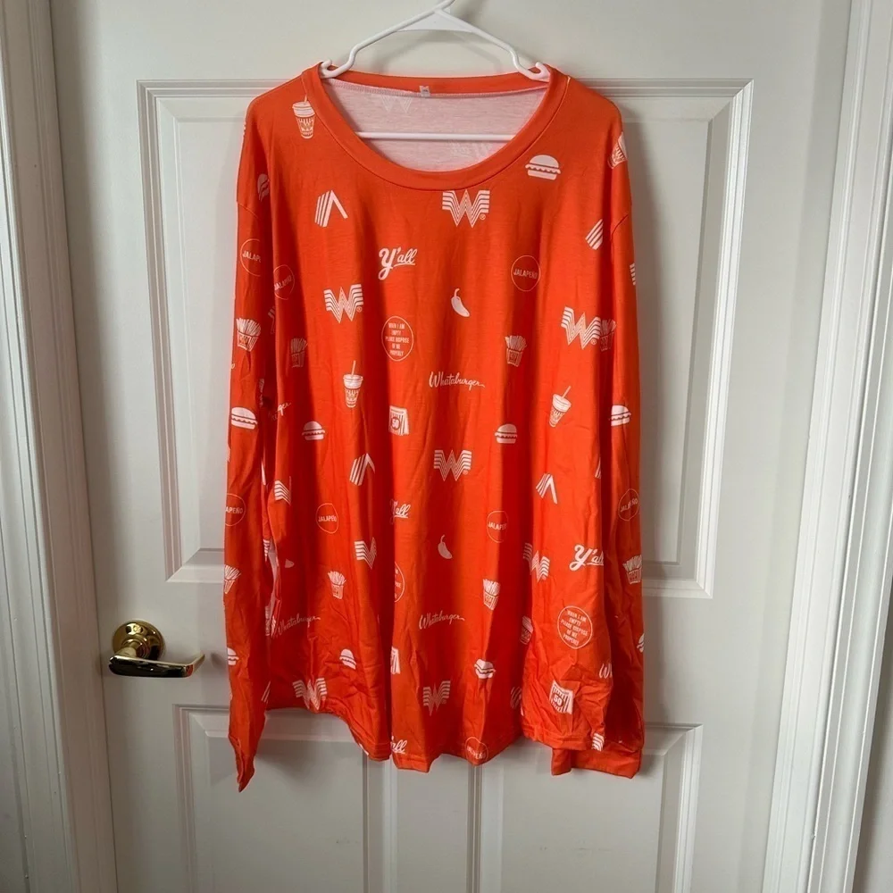 Whataburger Adult PJ's Pajama Set Size 3XL